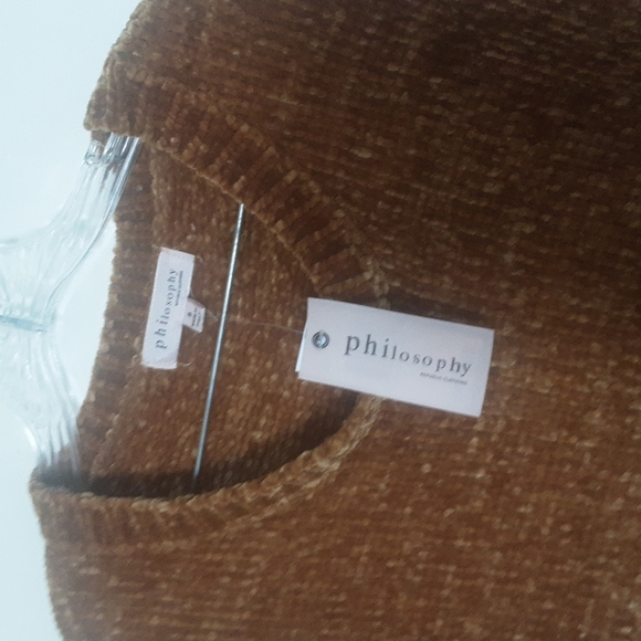 Nwt Philosophy Gold Super Soft Sweater Sz S Back To School - Picture 3 of 8